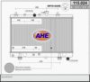 AHE 115.024 Radiator, engine cooling